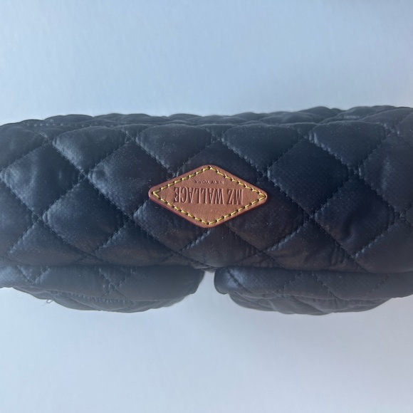 MZ WALLACE Travel/Cosmetic Pouch with 3 Pockets in Black 8x5x2.5 NWOT - Picture 3 of 9